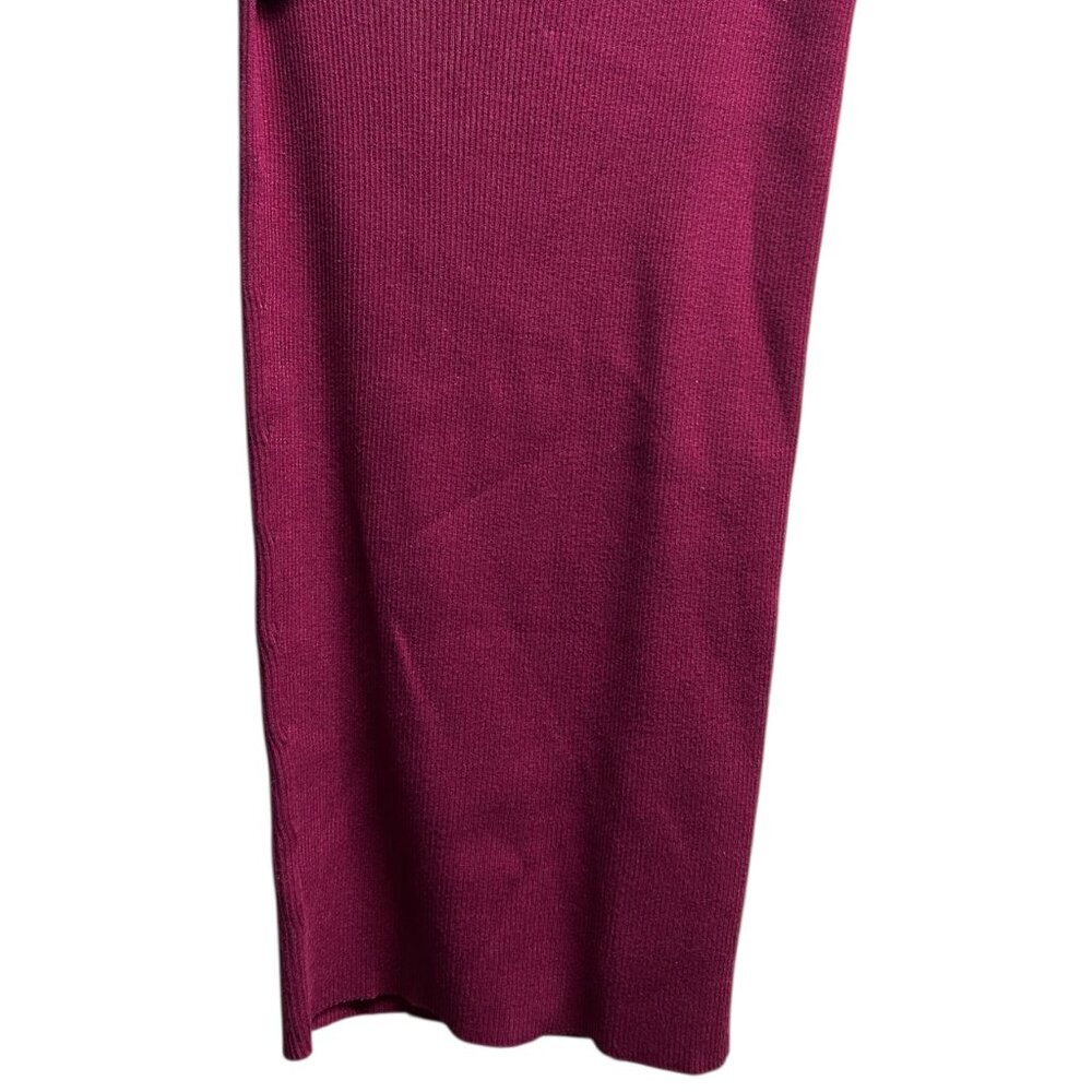 Michael Costello x Revolve Cut Out Knit Midi Skirt in Plum Size XL - Picture 6 of 6